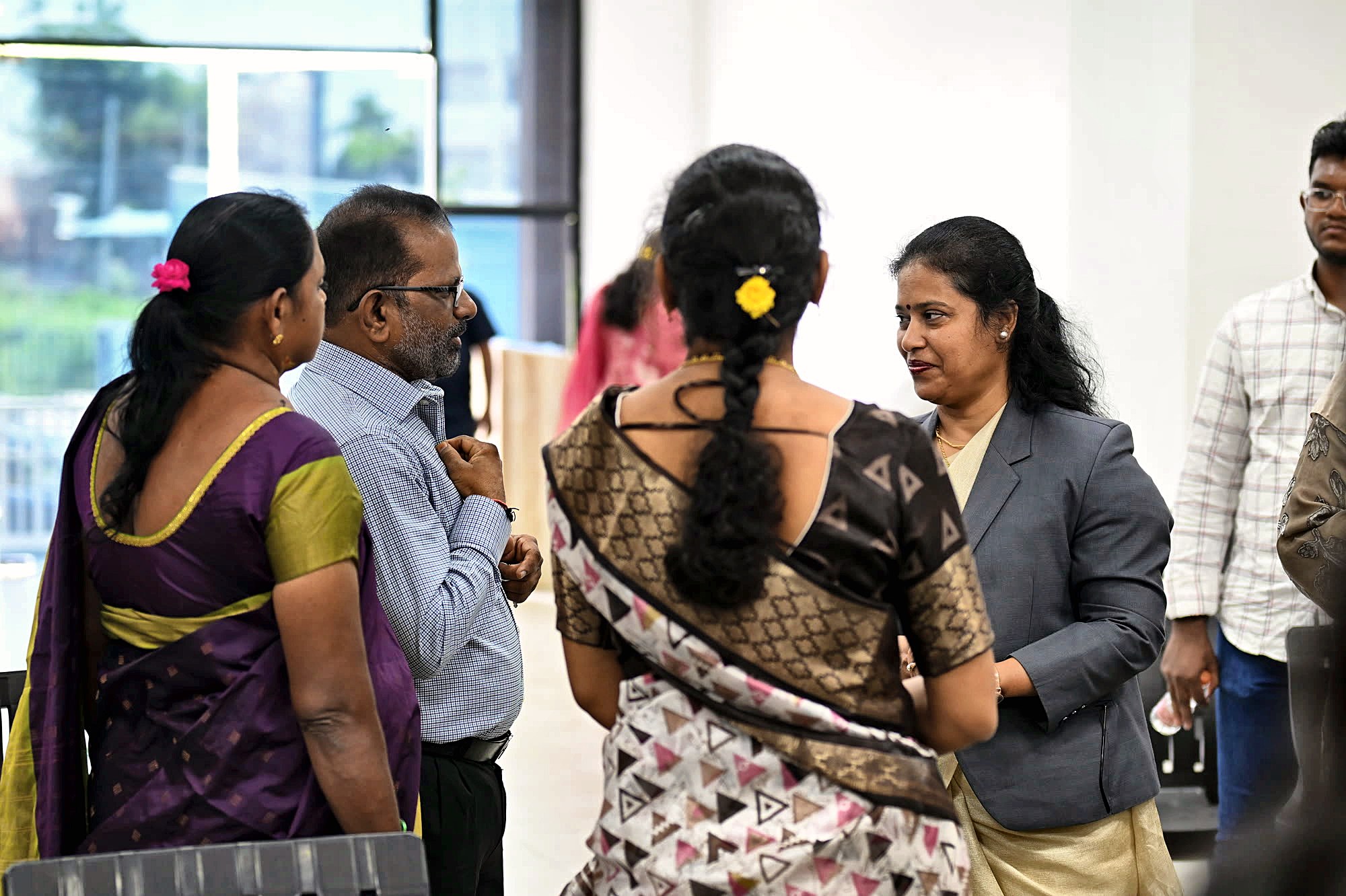 Parents meeting teachers at Yajur Public School